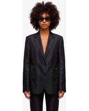 Gucci Fine Silk Faille Jacket - Black