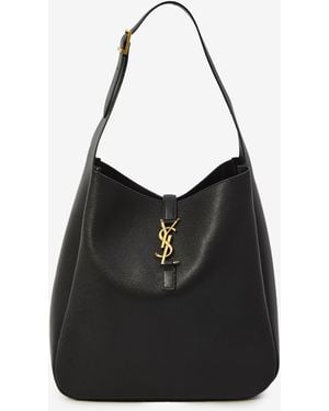 Saint Laurent Soft Le 5 7 Bag Large - Black