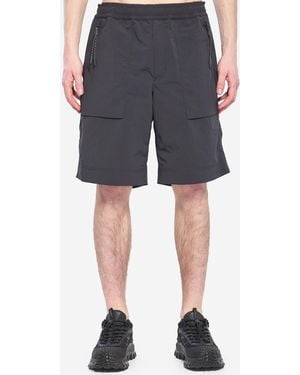 Moncler Technical Crinkle Shorts - Grey