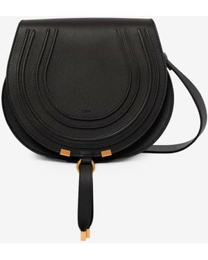 Chloé Borsa Saddle Marcie - Bianco