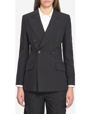 Gucci Doublebreasted Wool Jacket - Grey