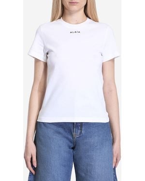 Alaïa Logo Tshirt - White