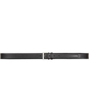 Saint Laurent Belt With Square Buckle - White