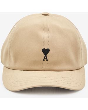 Ami Paris Ami De Coeur Cap - Natural