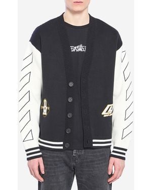 Off-White c/o Virgil Abloh Varsity Cardigan - Black