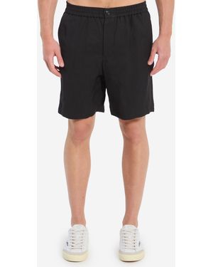 Ami Paris Elasticated Waist Shorts - Black