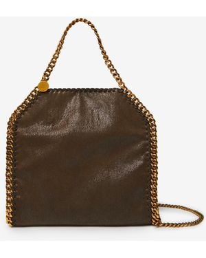 Stella McCartney Borsa Tote Mini Falabella - Marrone