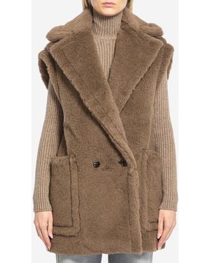 Max Mara Teddy Vest - Brown