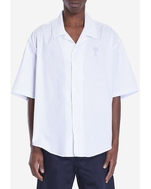 Ami Paris Striped Shirt - White