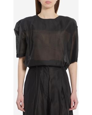 THE LATEST Dean Lightweight Muslin Top - Black