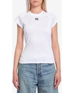 Loewe Tshirt Con Logo - Bianco