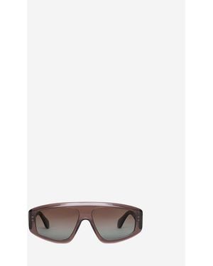 Alaïa Aviator Shield Sunglasses - Brown