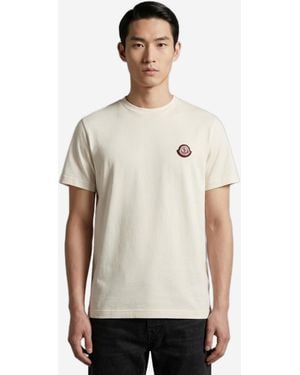 Moncler Cotton Jersey Tshirt With Logo - White