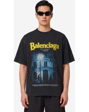 Balenciaga Medium Fit The Address Tshirt - Black