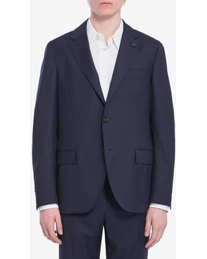 Lardini Wool Twopiece Suit - Blue