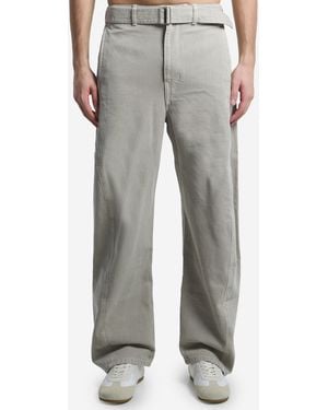 Lemaire Twisted Belted Trousers - Grey