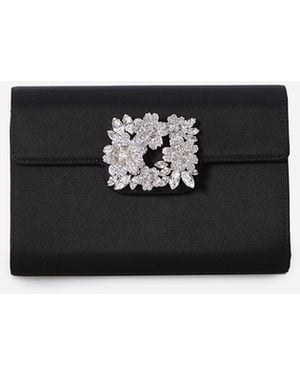 Roger Vivier Mini Efflorescence Clutch - White