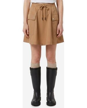 Moncler Aline Mini Skirt - Natural