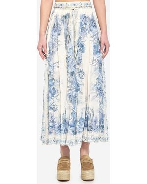 Zimmermann Wanderlust Maxi Skirt - Blue