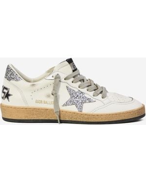 Golden Goose Ball Star Trainers - White