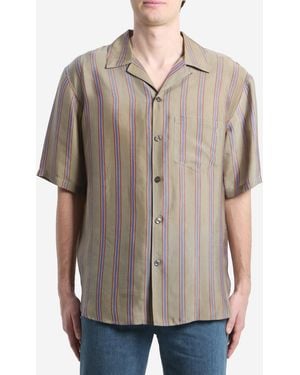 Saint Laurent Striped Casandre Shirt - Grey