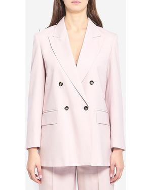 Max Mara Doublebreasted Ombrosa Jacket - Pink