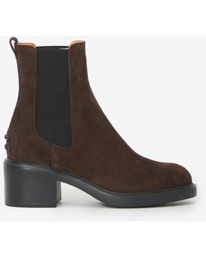 Tod's Suede Ankle Boot - Brown