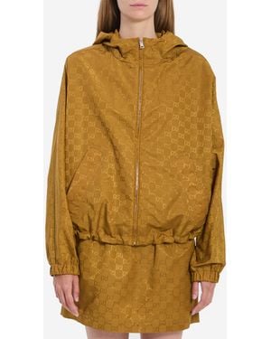 Gucci Gg Nylon Jacket - Yellow