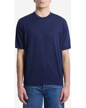 John Smedley Kempton Tshirt - Blue