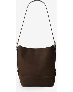 Lemaire Small Ebony Belted Tote Bag - White