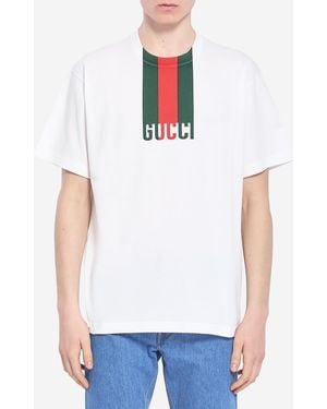 Gucci Tshirt Web - Bianco