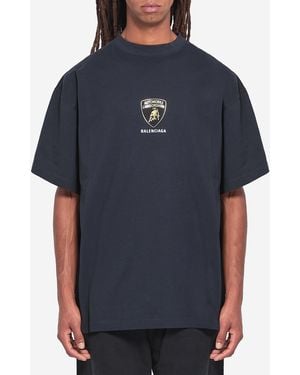 Balenciaga Lamborghini Tshirt - Blue