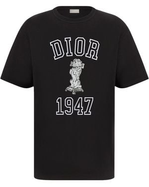 Christian Dior | Cotton lace-up design T-shirt | Size 38