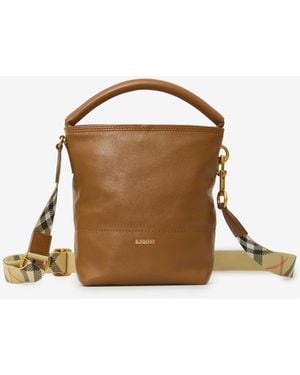 Burberry B Clip Bucket Bag - Brown