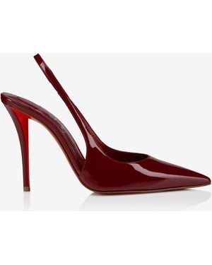 Christian Louboutin Miss Z 100 Sling Back Court Shoes - Red