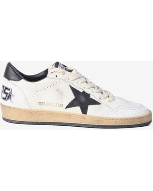 Golden Goose Ball Star Trainers - White