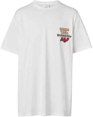 Burberry Gately Graphic T-shirt - White