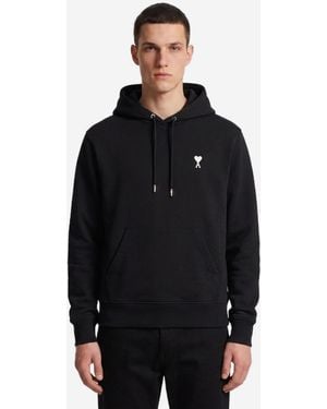 Ami Paris Ami De Coeur Hoodie - Black