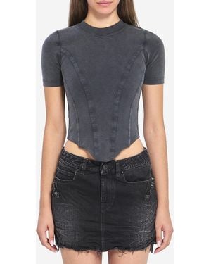 Balenciaga Corseted Tshirt - Gray
