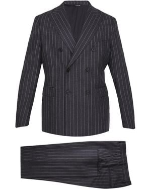 Tonello Pinstriped Twopiece Suit - Blue