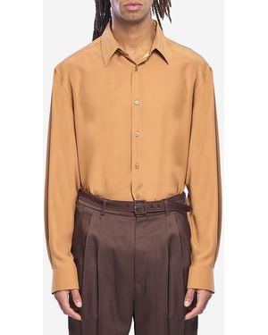Saint Laurent Silk Shirt - Brown