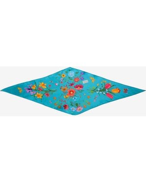 Gucci Foulard A Rombo - Blu