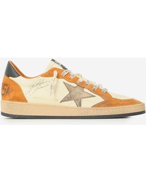 Golden Goose Ball Star Trainers - Natural