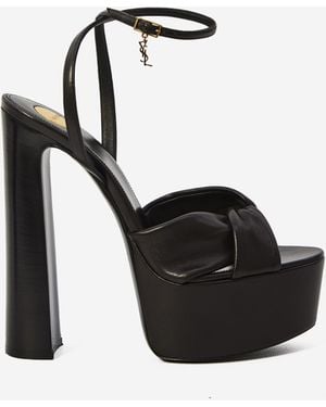 Saint Laurent Franciane Platform Sandals - Black