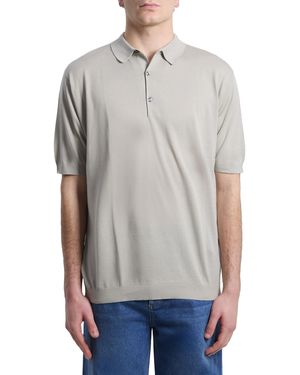 John Smedley Adrian Polo Shirt - Grey