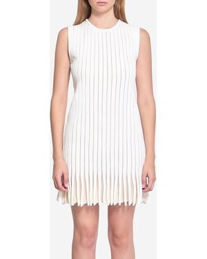 Alaïa Abito A Righe - Bianco