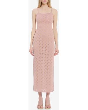 Marine Serre Moon Devore Maxi Dress - Pink