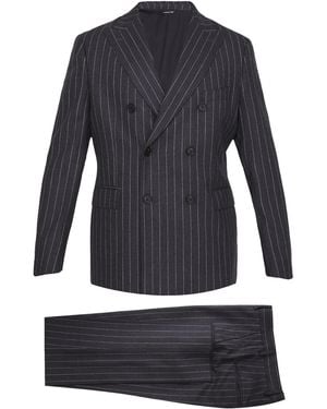 Tonello Pinstriped Twopiece Suit - Blue