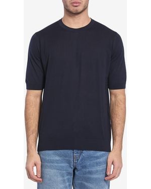 John Smedley Kempton Tshirt - Blue