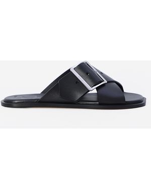 Loewe Sandali Petal Belt Flat - Nero